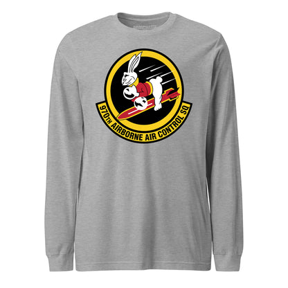 Mach2 Squadron Upload | 970TH AIRBORNE AIR CONTROL SQUADRON | Long Sleeve | Heather Grey | MACH-LONG-SLEEVE-FRONT-GREY.jpg