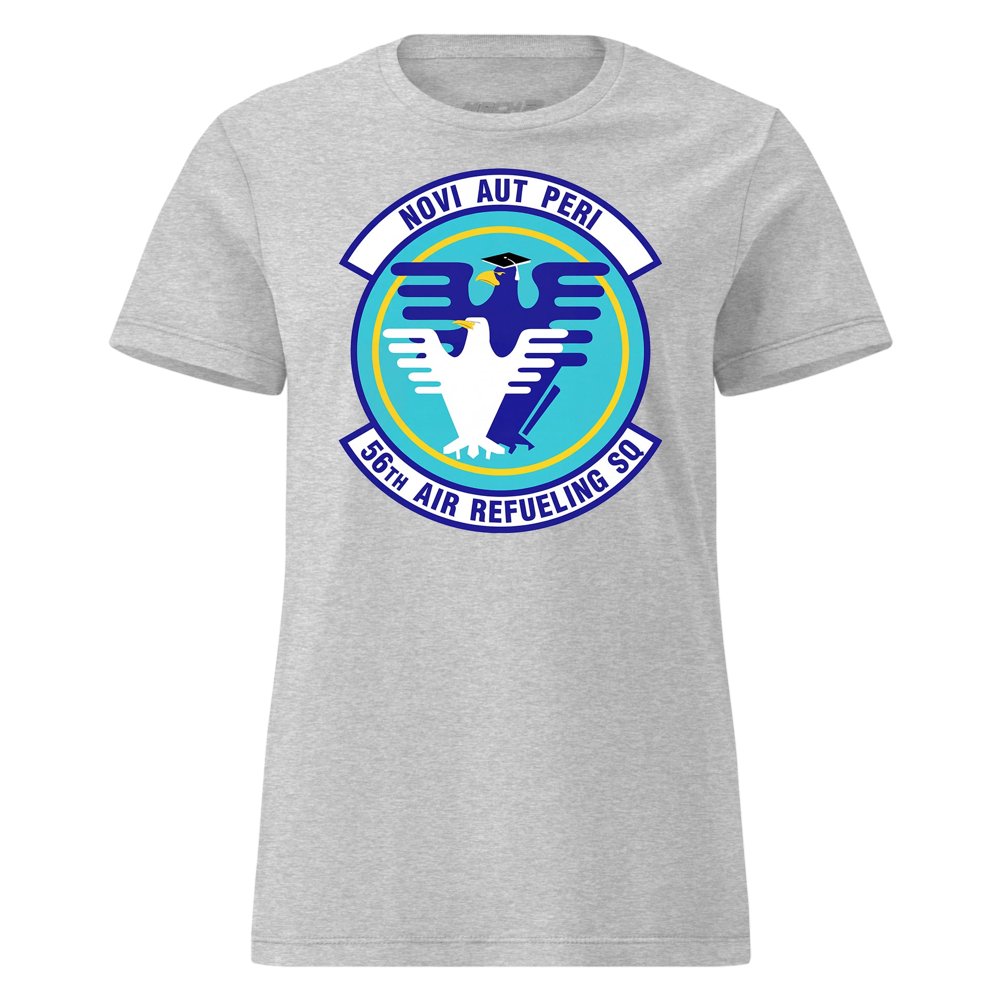 Mach2 Squadron Upload | 56TH AIR REFUELING SQUADRON | Womens | Heather Grey | MACH-WOMENS-FRONT-GREY.jpg