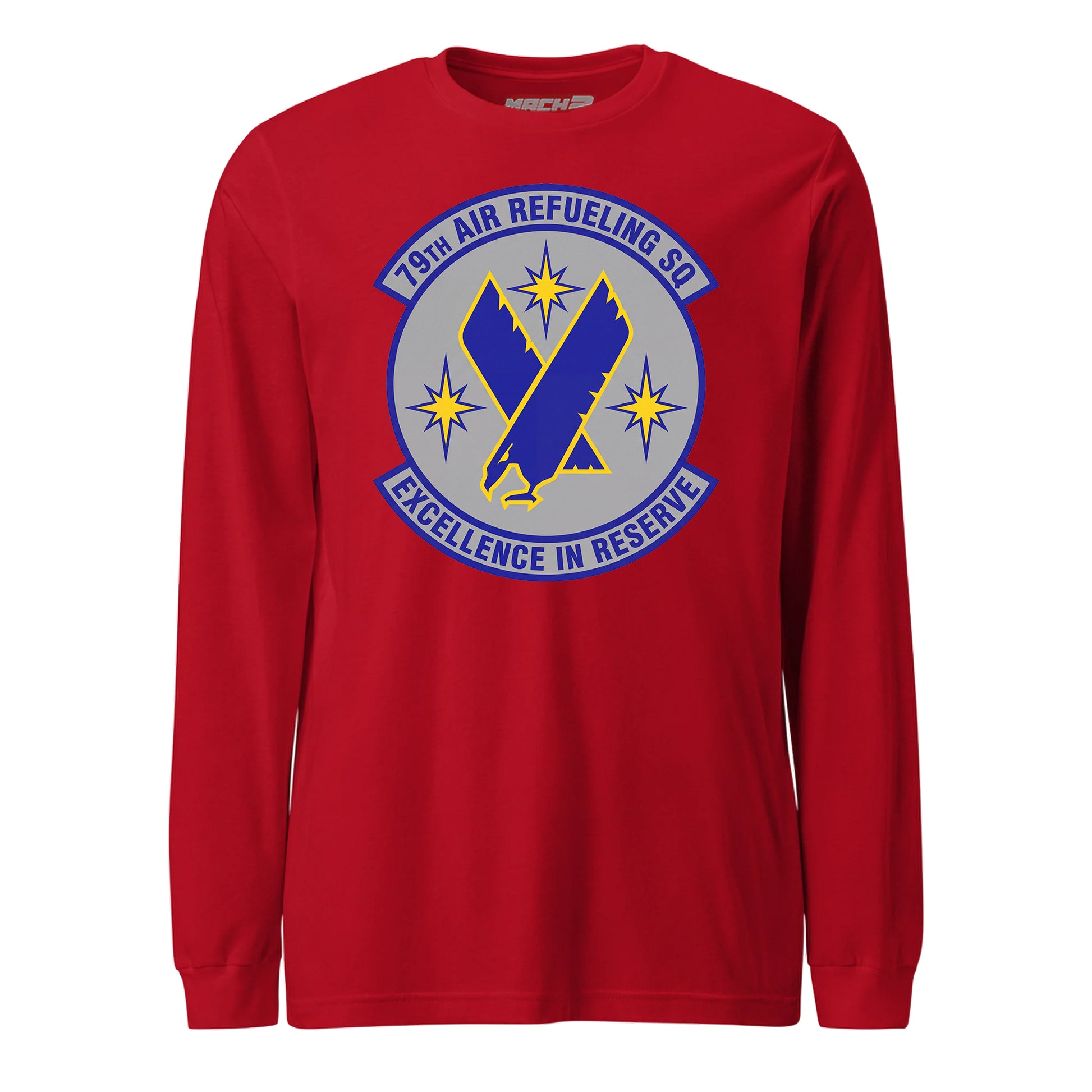 Mach2 Squadron Upload | 79TH AIR REFUELING SQUADRON | Long Sleeve | Red | MACH-LONG-SLEEVE-FRONT-RED.jpg