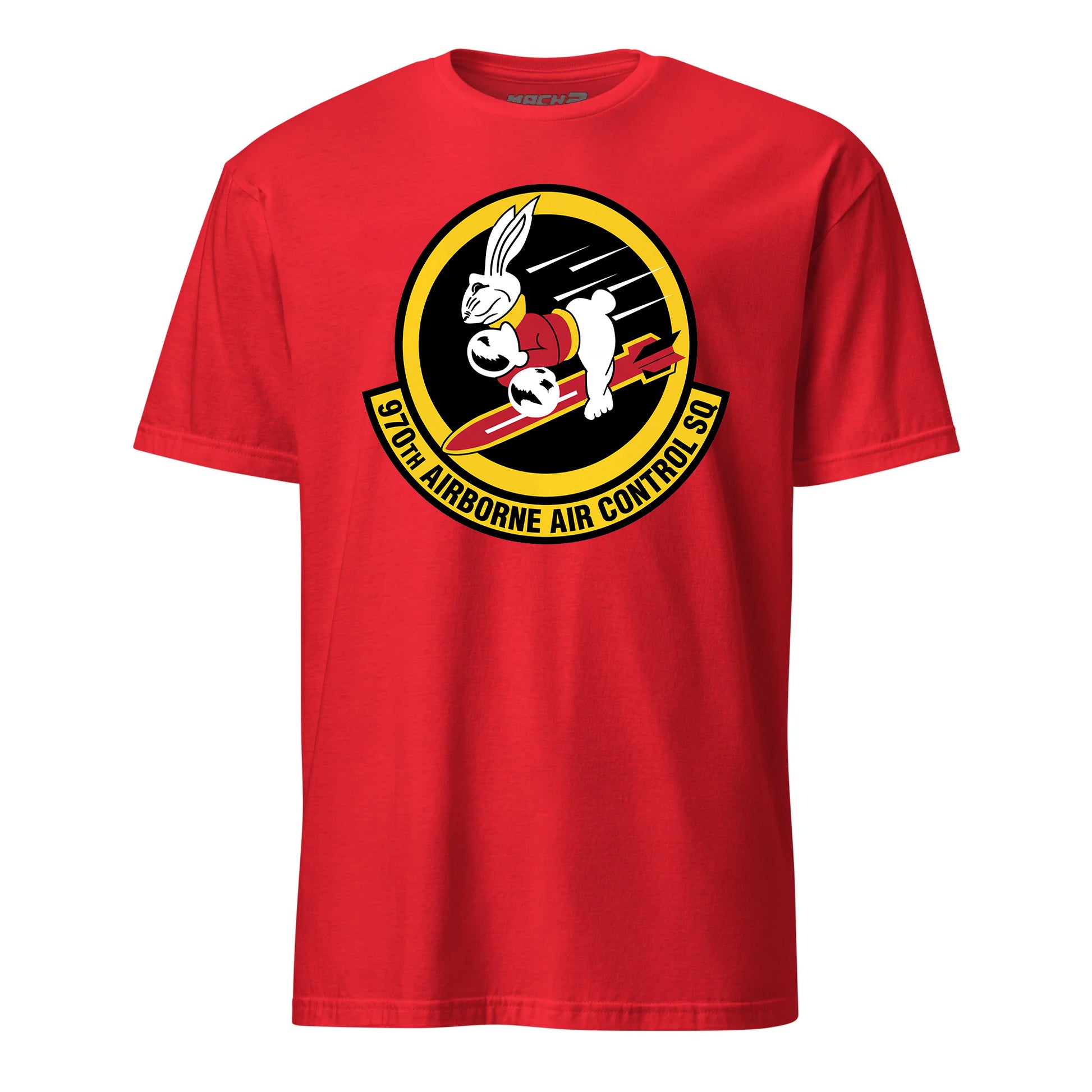 Mach2 Squadron Upload | 970TH AIRBORNE AIR CONTROL SQUADRON | T-Shirt | Red | MACH-SHORT-SLEEVE-FRONT-RED.jpg