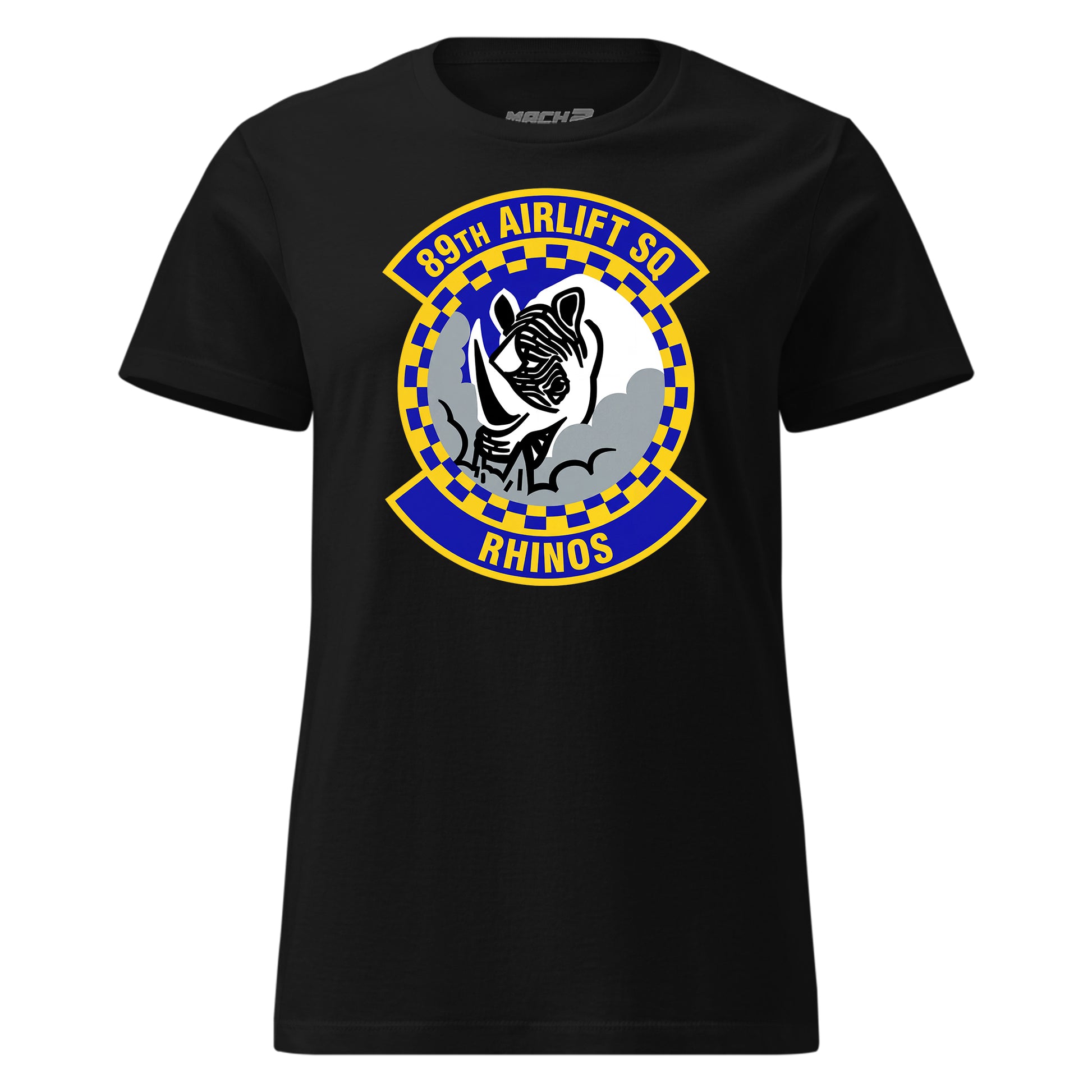 Mach2 Squadron Upload | 89TH AIRLIFT SQUADRON | Womens | Black | MACH-WOMENS-FRONT-BLACK.jpg