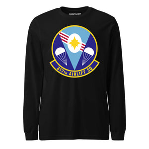 Mach2 Squadron Upload | 317TH AIRLIFT SQUADRON | Long Sleeve | Black | MACH-LONG-SLEEVE-FRONT-BLACK.jpg