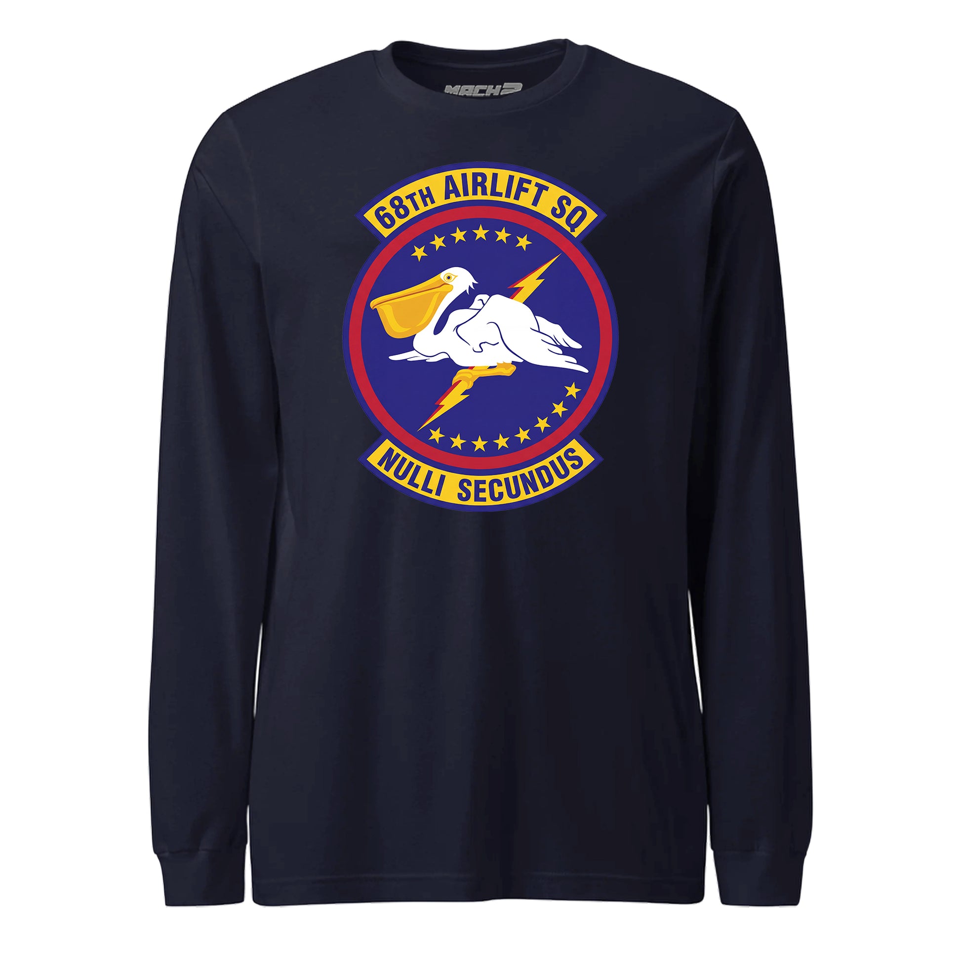 Mach2 Squadron Upload | 68TH AIRLIFT SQUADRON | Long Sleeve | Navy | MACH-LONG-SLEEVE-FRONT-NAVY.jpg