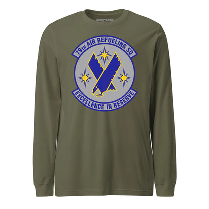 Mach2 Squadron Upload | 79TH AIR REFUELING SQUADRON | Long Sleeve | OD Green | MACH-LONG-SLEEVE-FRONT-OD.jpg