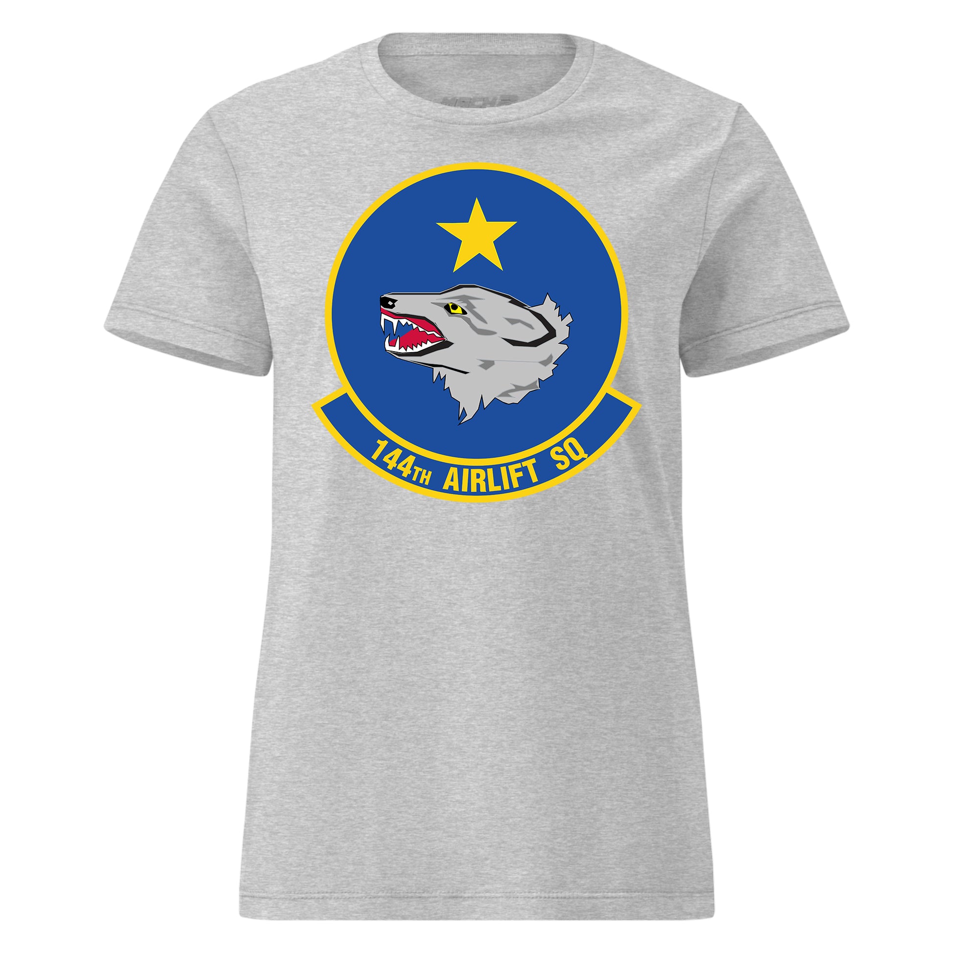 Mach2 Squadron Upload | 144TH AIRLIFT SQUADRON | Womens | Heather Grey | MACH-WOMENS-FRONT-GREY.jpg