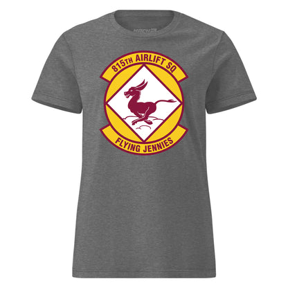 Mach2 Squadron Upload | 815TH AIRLIFT SQUADRON | Womens | Charcoal Heather | MACH-WOMENS-FRONT-CHARCOAL.jpg