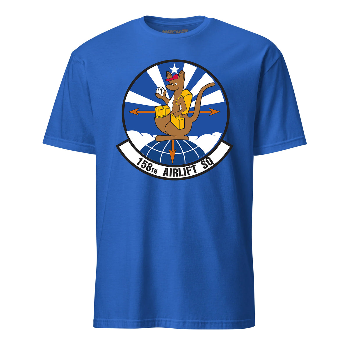 Mach2 Squadron Upload | 158TH AIRLIFT SQUADRON | T-Shirt | Royal | MACH-SHORT-SLEEVE-FRONT-ROYAL.jpg