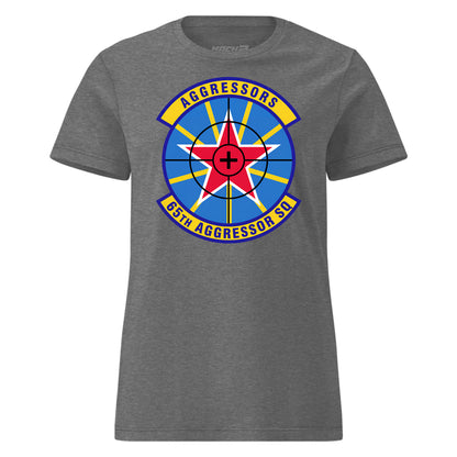 Mach2 Squadron Upload | 65TH AGGRESSOR SQUADRON | Womens | Charcoal Heather | MACH-WOMENS-FRONT-CHARCOAL.jpg