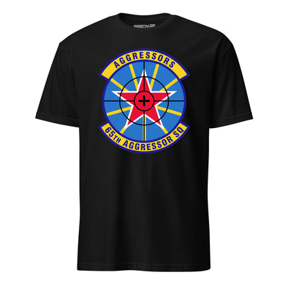 Mach2 Squadron Upload | 65TH AGGRESSOR SQUADRON | T-Shirt | Black | MACH-SHORT-SLEEVE-FRONT-BLACK.jpg