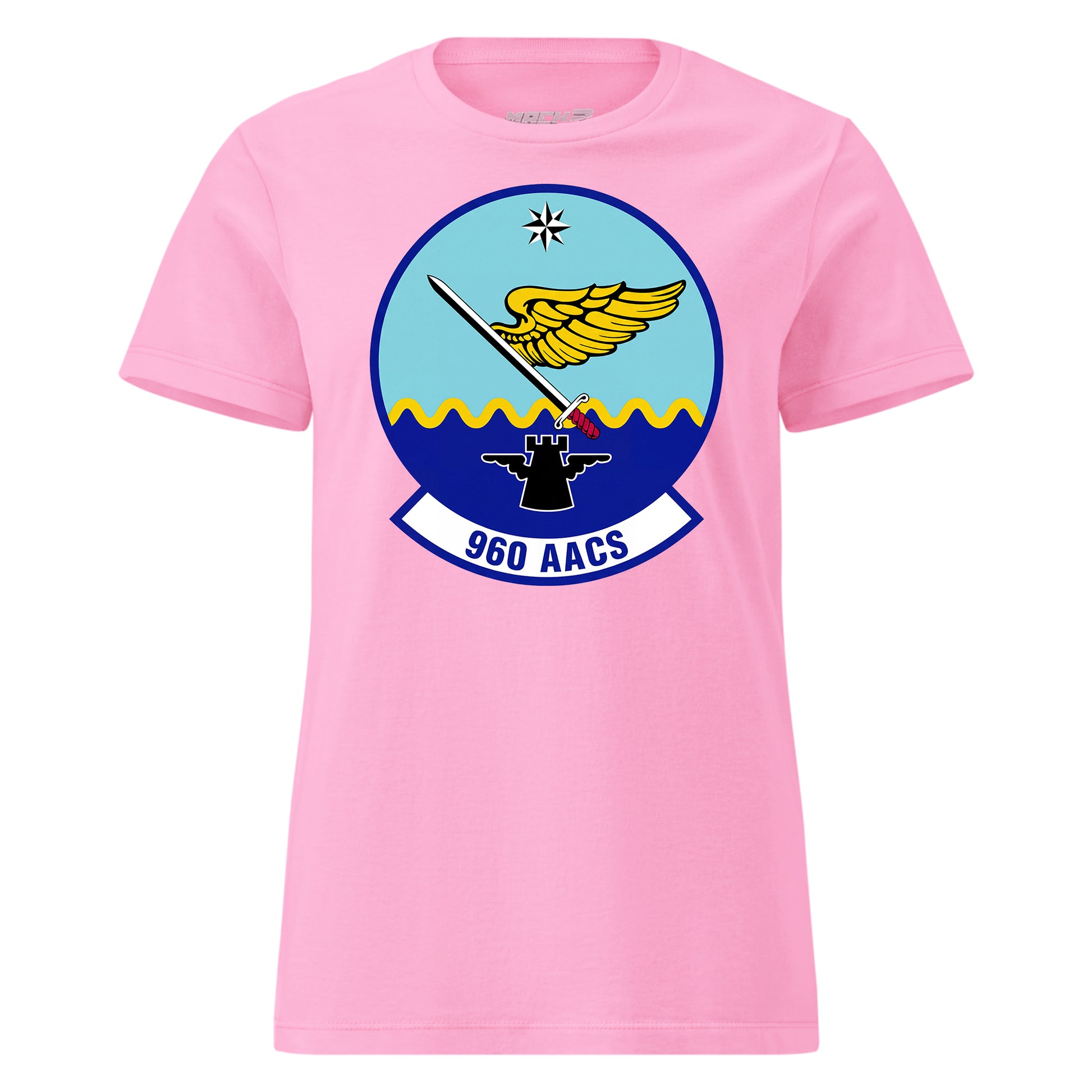 Mach2 Squadron Upload | 960TH AIRBORNE AIR CONTROL SQUADRON | Womens | Pink | MACH-WOMENS-FRONT-PINK.jpg