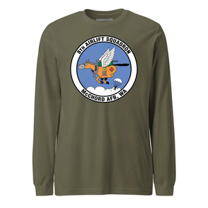 Mach2 Squadron Upload | 8TH AIRLIFT SQUADRON | Long Sleeve | OD Green | MACH-LONG-SLEEVE-FRONT-OD.jpg