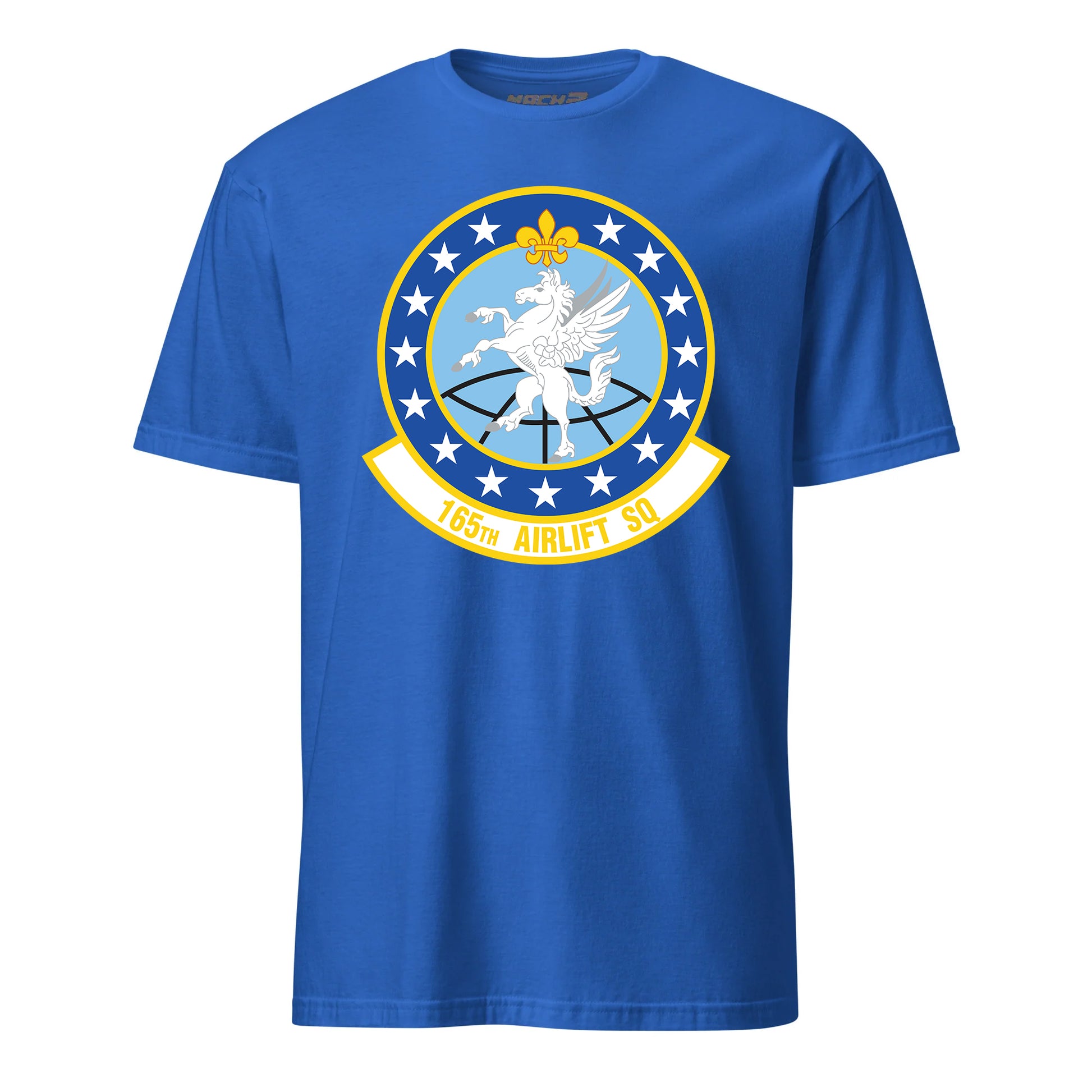 Mach2 Squadron Upload | 165TH AIRLIFT SQUADRON | T-Shirt | Royal | MACH-SHORT-SLEEVE-FRONT-ROYAL.jpg