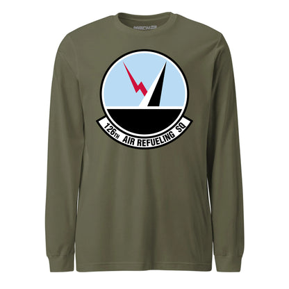 Mach2 Squadron Upload | 126TH AIR REFUELING SQUADRON | Long Sleeve | OD Green | MACH-LONG-SLEEVE-FRONT-OD.jpg
