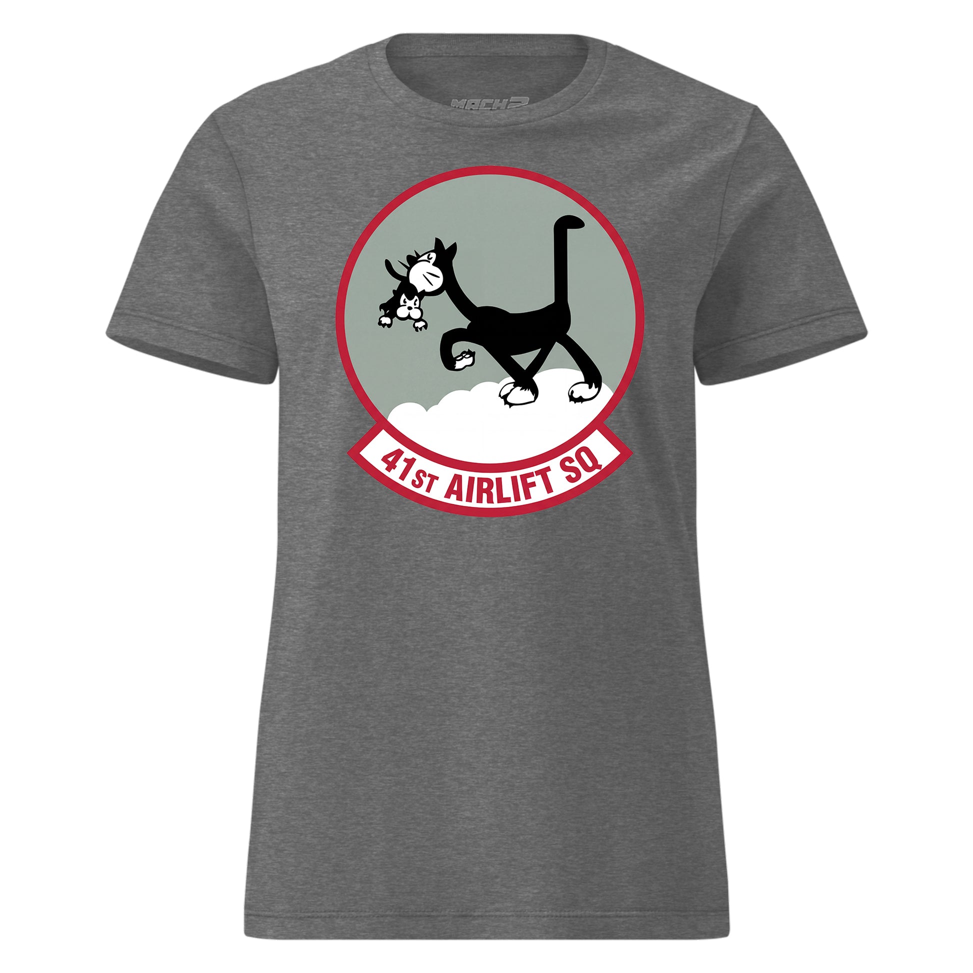 Mach2 Squadron Upload | 41ST AIRLIFT SQUADRON | Womens | Charcoal Heather | MACH-WOMENS-FRONT-CHARCOAL.jpg