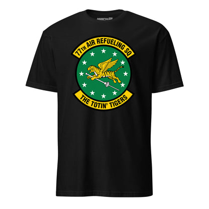 Mach2 Squadron Upload | 77TH AIR REFUELING SQUADRON | T-Shirt | Black | MACH-SHORT-SLEEVE-FRONT-BLACK.jpg