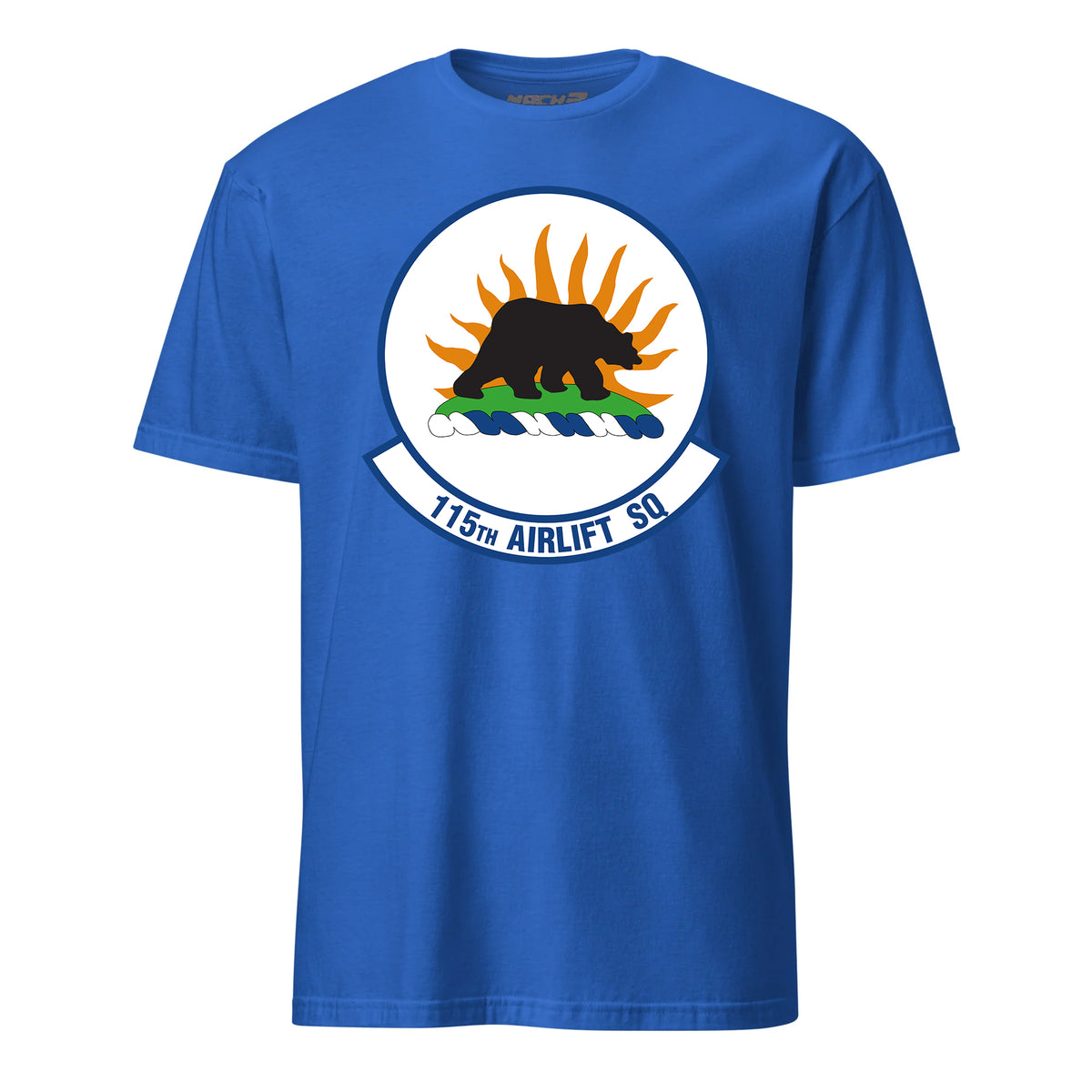 Mach2 Squadron Upload | 115TH AIRLIFT SQUADRON | T-Shirt | Royal | MACH-SHORT-SLEEVE-FRONT-ROYAL.jpg