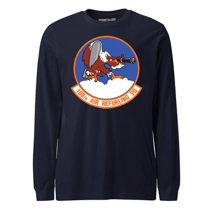 Mach2 Squadron Upload | 108TH AIR REFUELING SQUADRON | Long Sleeve | Navy | MACH-LONG-SLEEVE-FRONT-NAVY.jpg