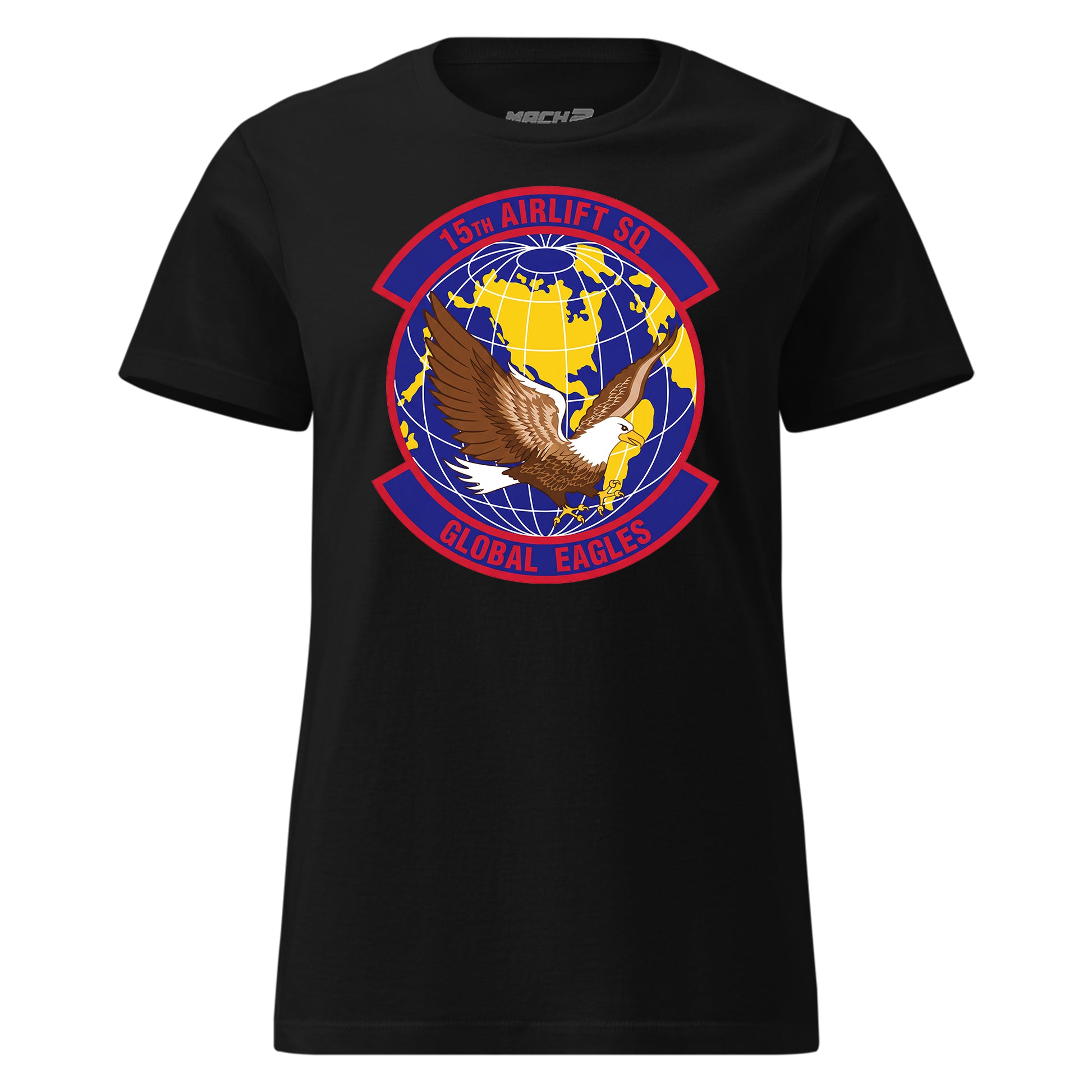 Mach2 Squadron Upload | 15TH AIRLIFT SQUADRON | Womens | Black | MACH-WOMENS-FRONT-BLACK.jpg