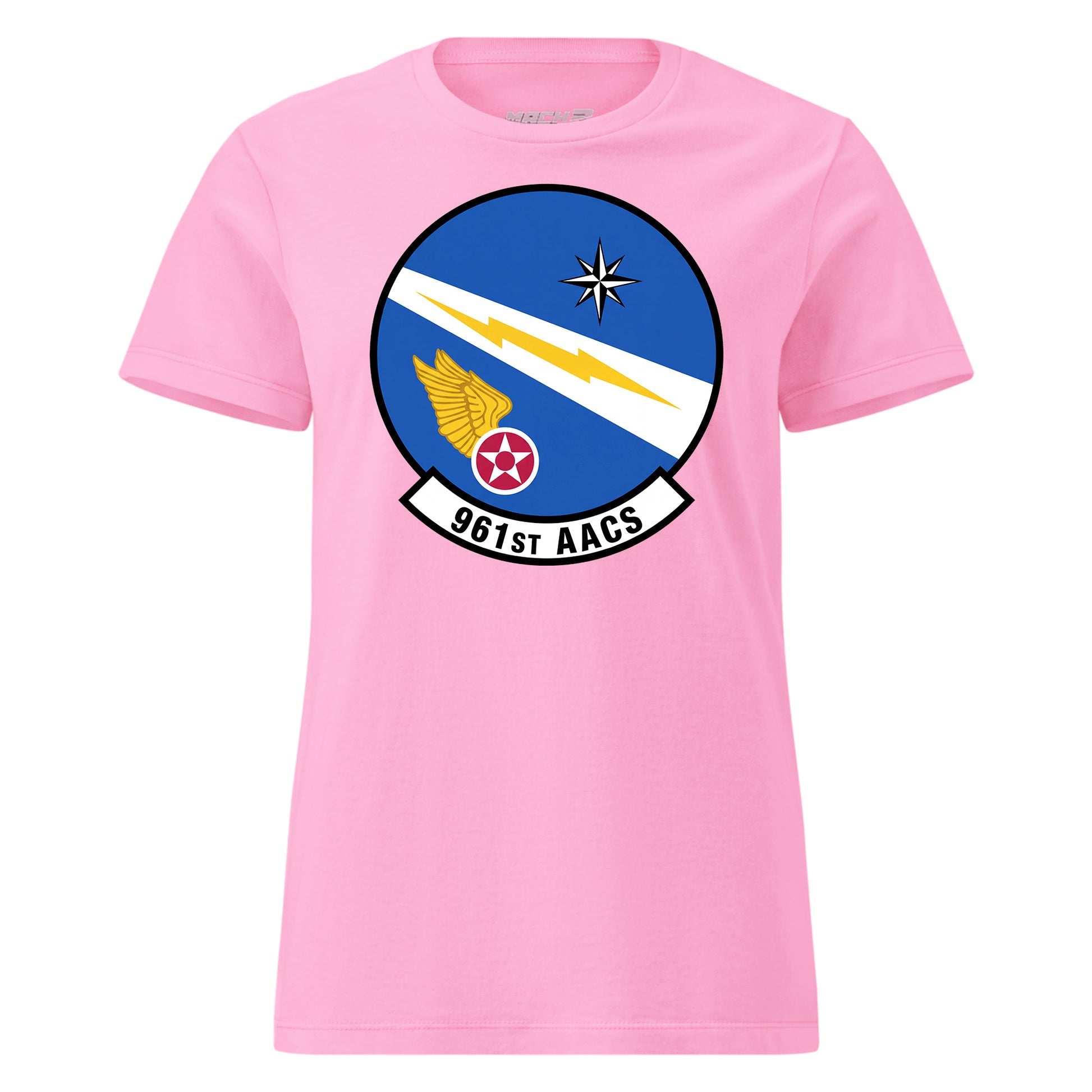 Mach2 Squadron Upload | 961ST AIRBORNE AIR CONTROL SQUADRON | Womens | Pink | MACH-WOMENS-FRONT-PINK.jpg