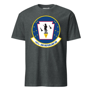 Mach2 Squadron Upload | 147TH AIR REFUELING SQUADRON | T-Shirt | Charcoal Heather | MACH-SHORT-SLEEVE-FRONT-CHARCOAL.jpg
