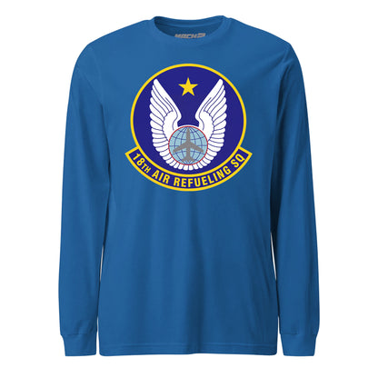 Mach2 Squadron Upload | 18TH AIR REFUELING SQUADRON | Long Sleeve | Royal | MACH-LONG-SLEEVE-FRONT-ROYAL.jpg