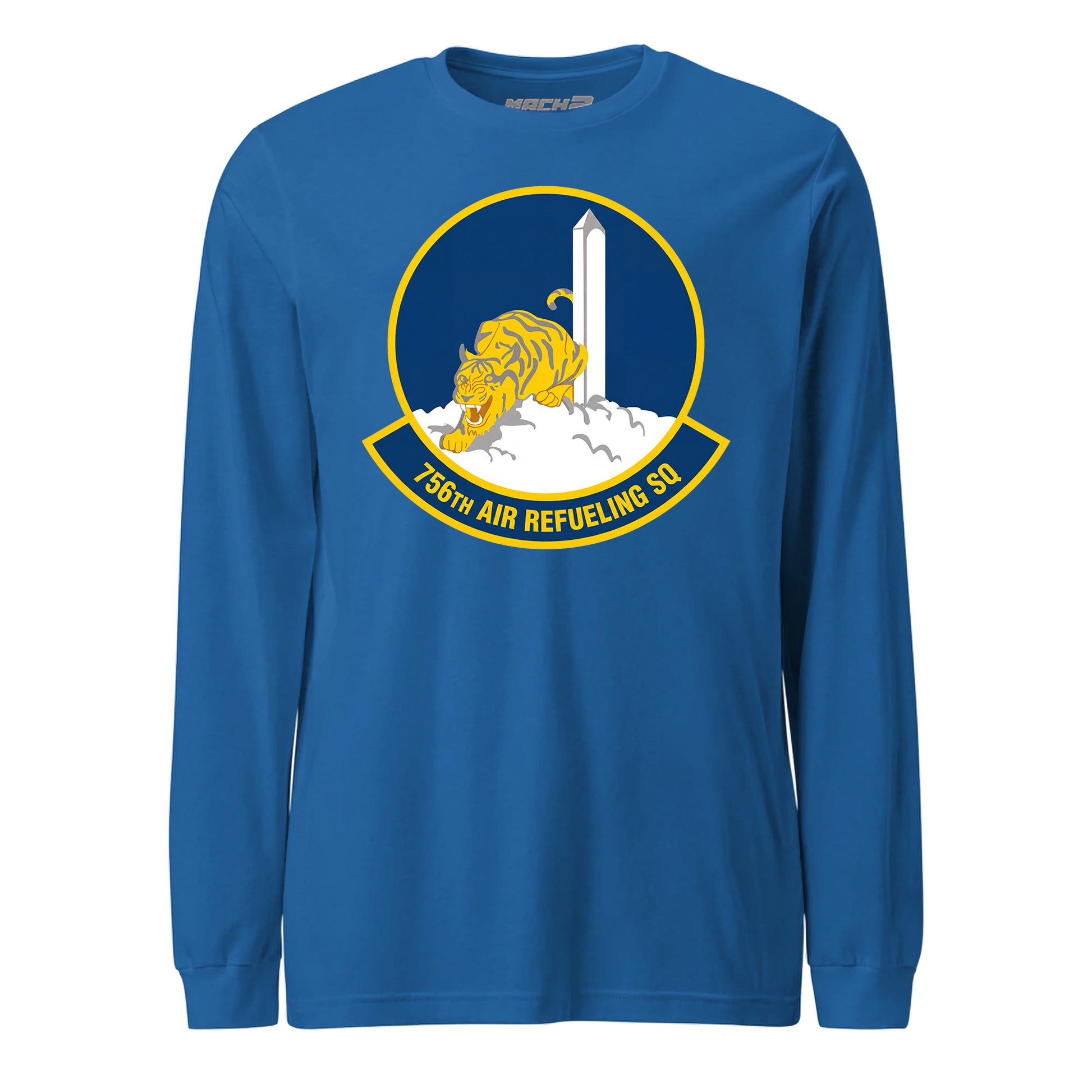 Mach2 Squadron Upload | 756TH AIR REFUELING SQUADRON | Long Sleeve | Royal | MACH-LONG-SLEEVE-FRONT-ROYAL.jpg