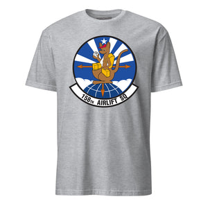 Mach2 Squadron Upload | 158TH AIRLIFT SQUADRON | T-Shirt | Heather Grey | MACH-SHORT-SLEEVE-FRONT-GREY.jpg