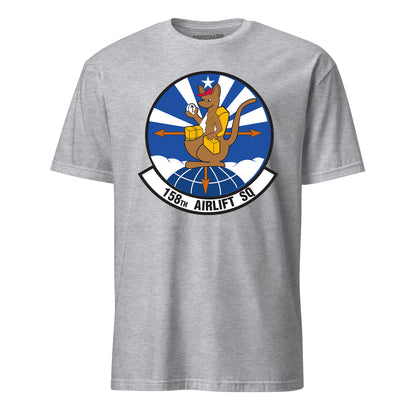 Mach2 Squadron Upload | 158TH AIRLIFT SQUADRON | T-Shirt | Heather Grey | MACH-SHORT-SLEEVE-FRONT-GREY.jpg