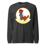 Mach2 Squadron Upload | 192ND AIRLIFT SQUADRON | Long Sleeve | Charcoal Heather | MACH-LONG-SLEEVE-FRONT-CHARCOAL.jpg