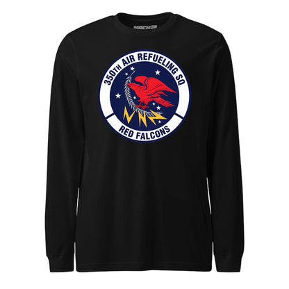 Mach2 Squadron Upload | 350TH AIR REFUELING SQUADRON | Long Sleeve | Black | MACH-LONG-SLEEVE-FRONT-BLACK.jpg