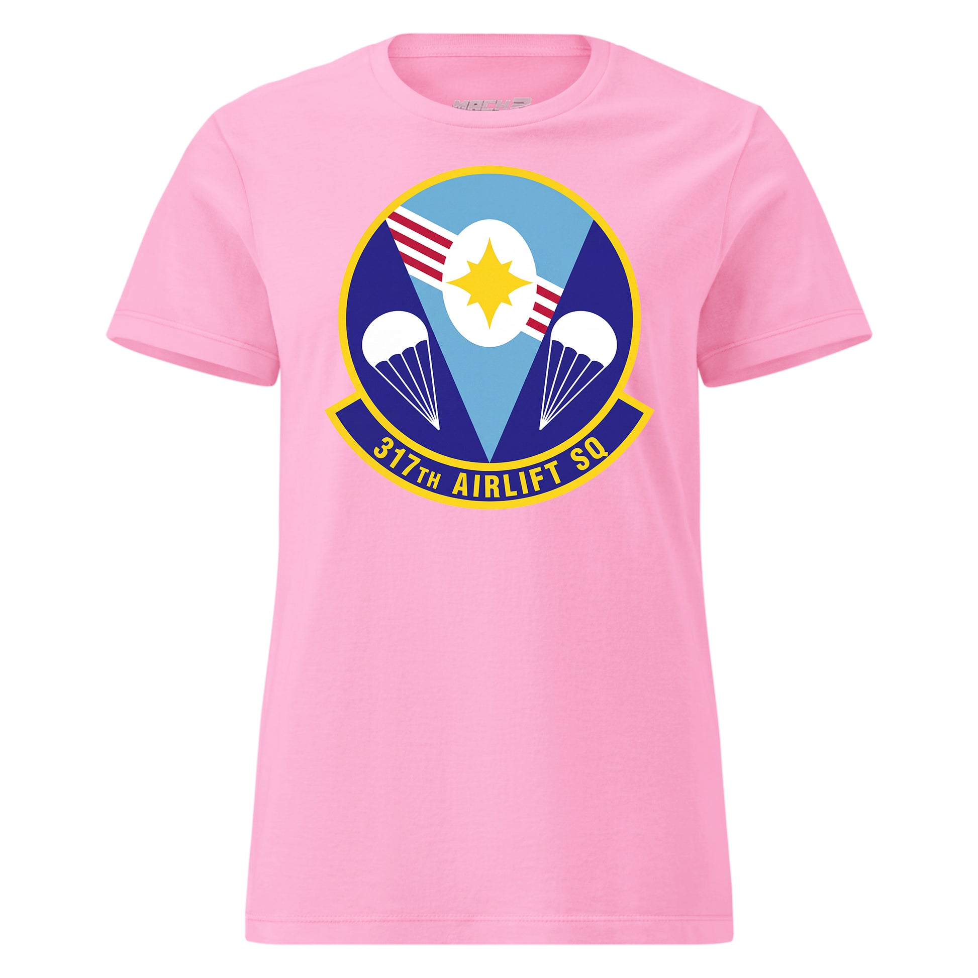 Mach2 Squadron Upload | 317TH AIRLIFT SQUADRON | Womens | Pink | MACH-WOMENS-FRONT-PINK.jpg