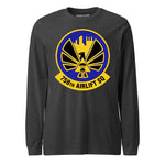 Mach2 Squadron Upload | 758TH AIRLIFT SQUADRON | Long Sleeve | Charcoal Heather | MACH-LONG-SLEEVE-FRONT-CHARCOAL.jpg