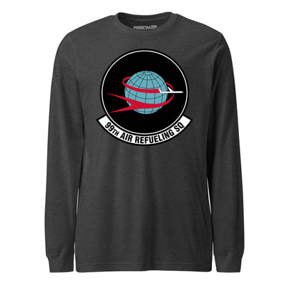 Mach2 Squadron Upload | 99TH AIR REFUELING SQUADRON | Long Sleeve | Charcoal Heather | MACH-LONG-SLEEVE-FRONT-CHARCOAL.jpg