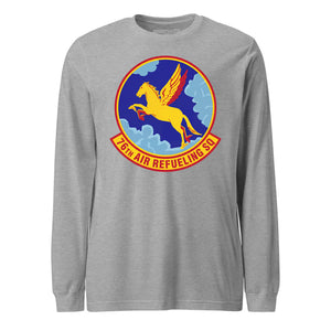 Mach2 Squadron Upload | 76TH AIR REFUELING SQUADRON | Long Sleeve | Heather Grey | MACH-LONG-SLEEVE-FRONT-GREY.jpg