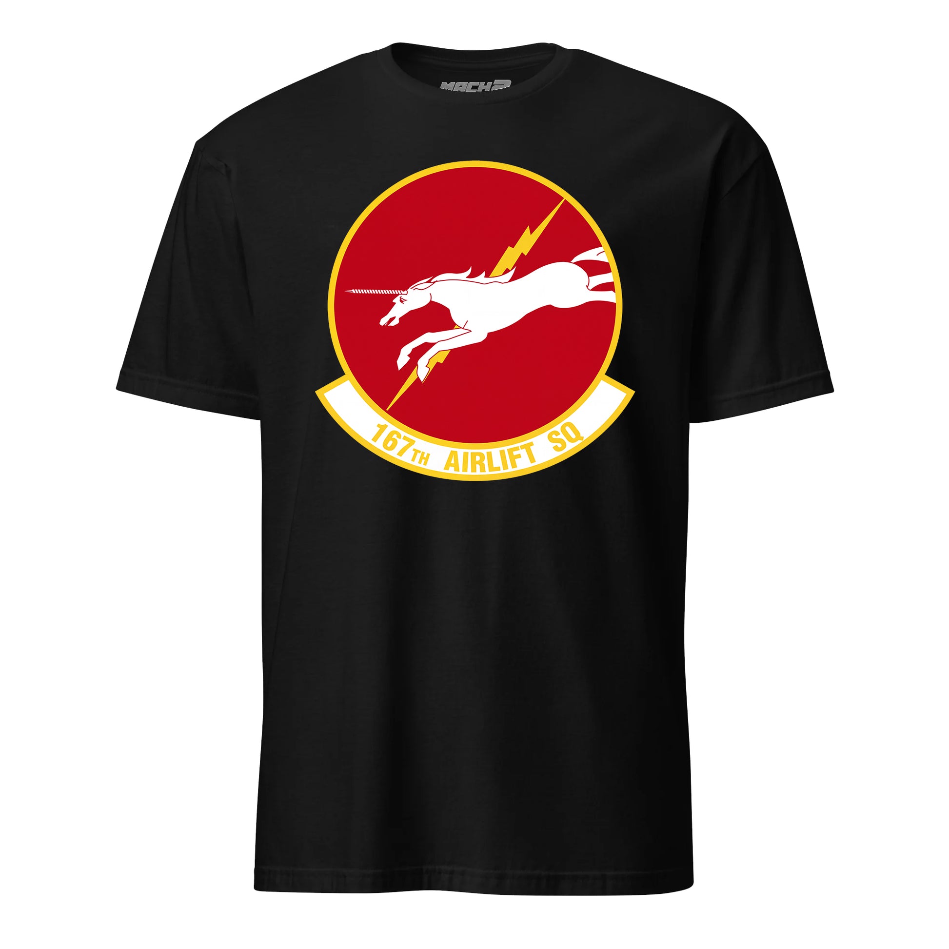 Mach2 Squadron Upload | 167TH AIRLIFT SQUADRON | T-Shirt | Black | MACH-SHORT-SLEEVE-FRONT-BLACK.jpg