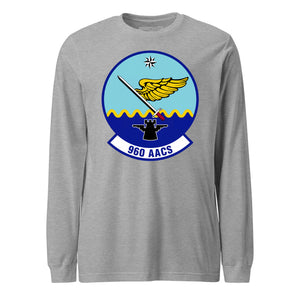 Mach2 Squadron Upload | 960TH AIRBORNE AIR CONTROL SQUADRON | Long Sleeve | Heather Grey | MACH-LONG-SLEEVE-FRONT-GREY.jpg
