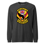 Mach2 Squadron Upload | 204TH AIRLIFT SQUADRON | Long Sleeve | Charcoal Heather | MACH-LONG-SLEEVE-FRONT-CHARCOAL.jpg