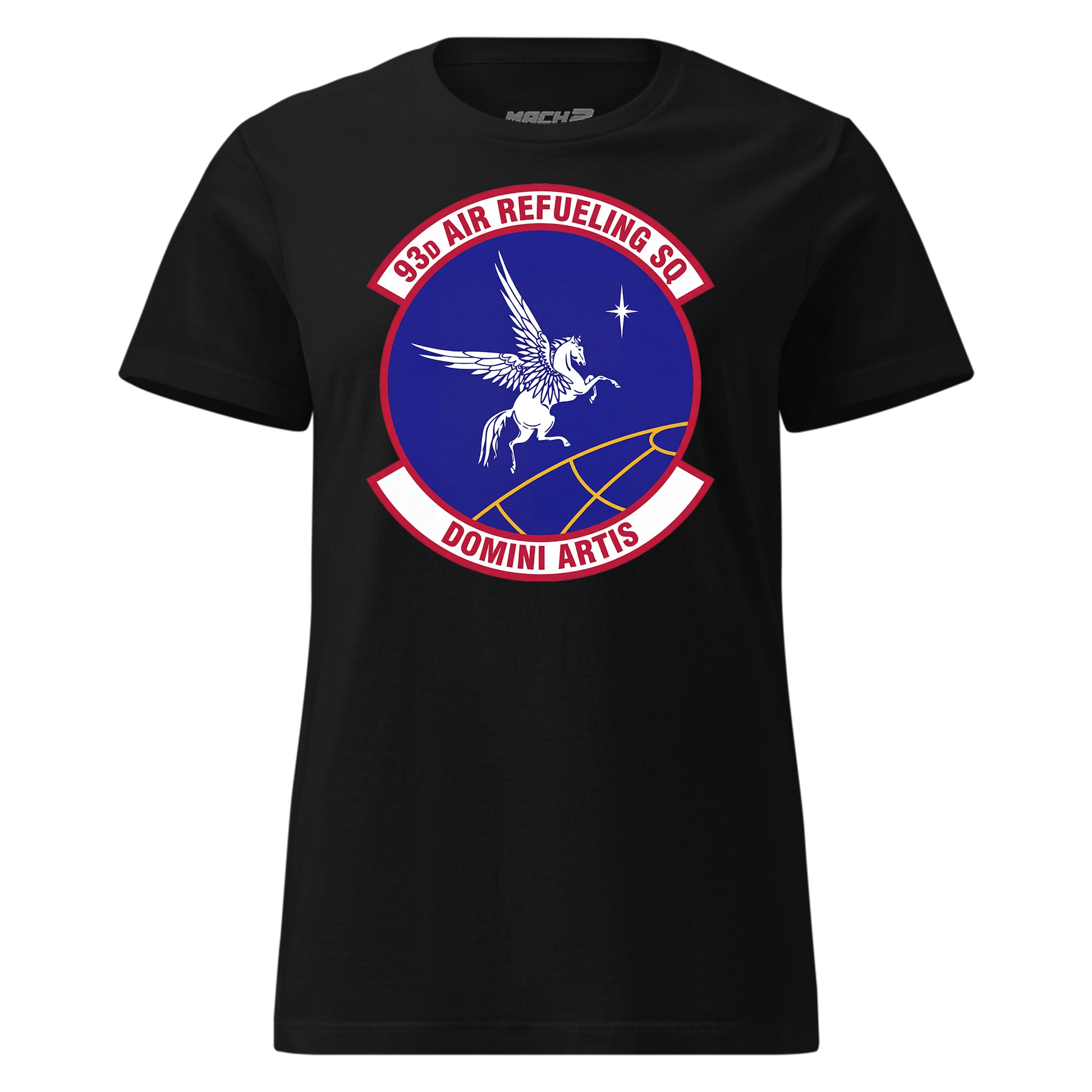 Mach2 Squadron Upload | 93RD AIR REFUELING SQUADRON | Womens | Black | MACH-WOMENS-FRONT-BLACK.jpg