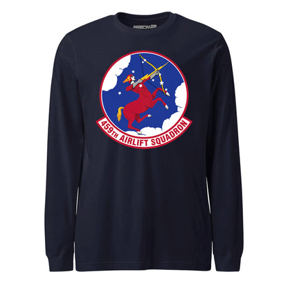 Mach2 Squadron Upload | 459TH AIRLIFT SQUADRON | Long Sleeve | Navy | MACH-LONG-SLEEVE-FRONT-NAVY.jpg
