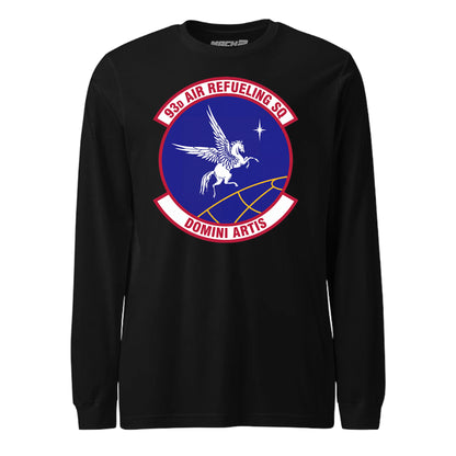 Mach2 Squadron Upload | 93RD AIR REFUELING SQUADRON | Long Sleeve | Black | MACH-LONG-SLEEVE-FRONT-BLACK.jpg