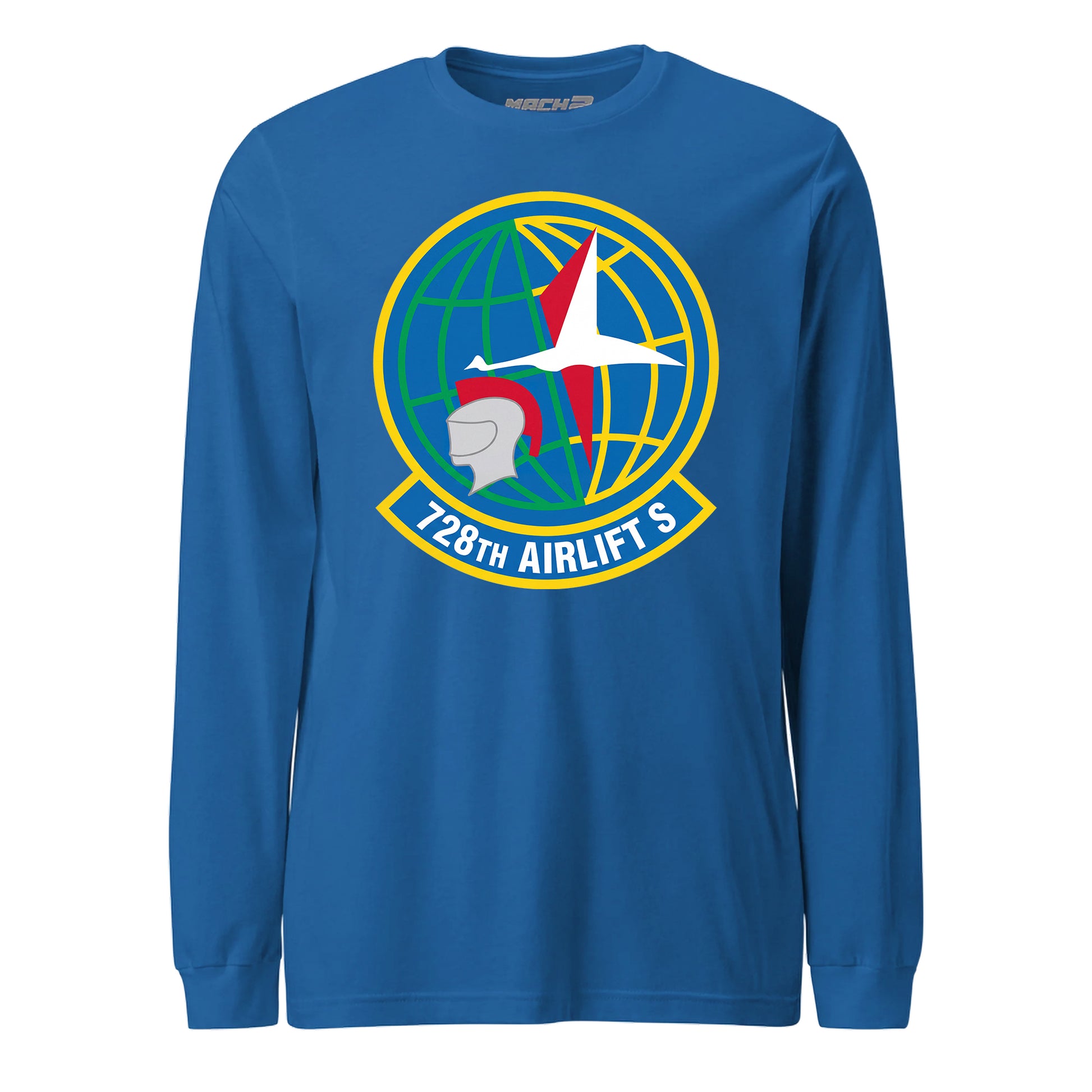 Mach2 Squadron Upload | 728TH AIRLIFT SQUADRON | Long Sleeve | Royal | MACH-LONG-SLEEVE-FRONT-ROYAL.jpg