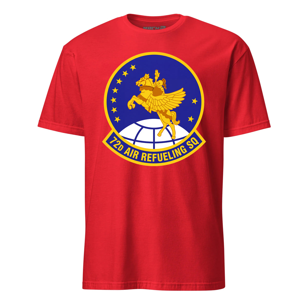 Mach2 Squadron Upload | 72ND AIR REFUELING SQUADRON | T-Shirt | Red | MACH-SHORT-SLEEVE-FRONT-RED.jpg
