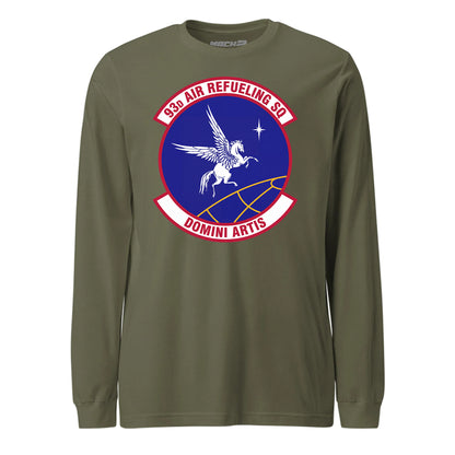 Mach2 Squadron Upload | 93RD AIR REFUELING SQUADRON | Long Sleeve | OD Green | MACH-LONG-SLEEVE-FRONT-OD.jpg