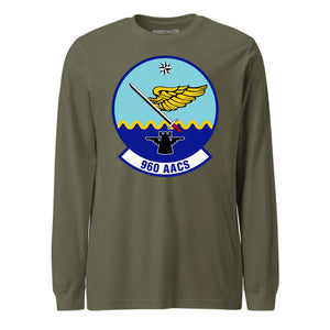 Mach2 Squadron Upload | 960TH AIRBORNE AIR CONTROL SQUADRON | Long Sleeve | OD Green | MACH-LONG-SLEEVE-FRONT-OD.jpg