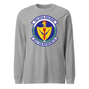 Mach2 Squadron Upload | 351ST AIR REFUELING SQUADRON | Long Sleeve | Heather Grey | MACH-LONG-SLEEVE-FRONT-GREY.jpg