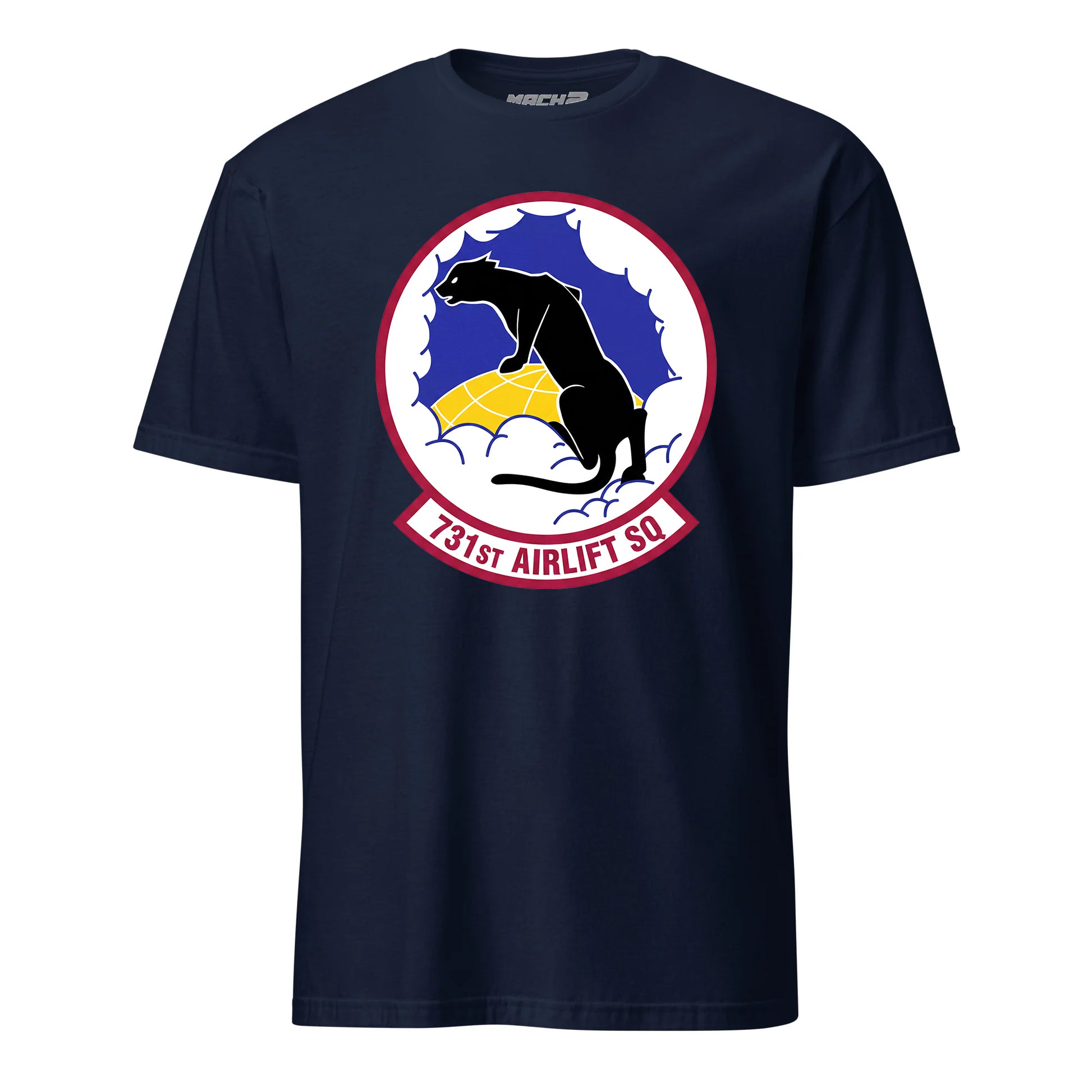 Mach2 Squadron Upload | 731ST AIRLIFT SQUADRON | T-Shirt | Navy | MACH-SHORT-SLEEVE-FRONT-NAVY.jpg
