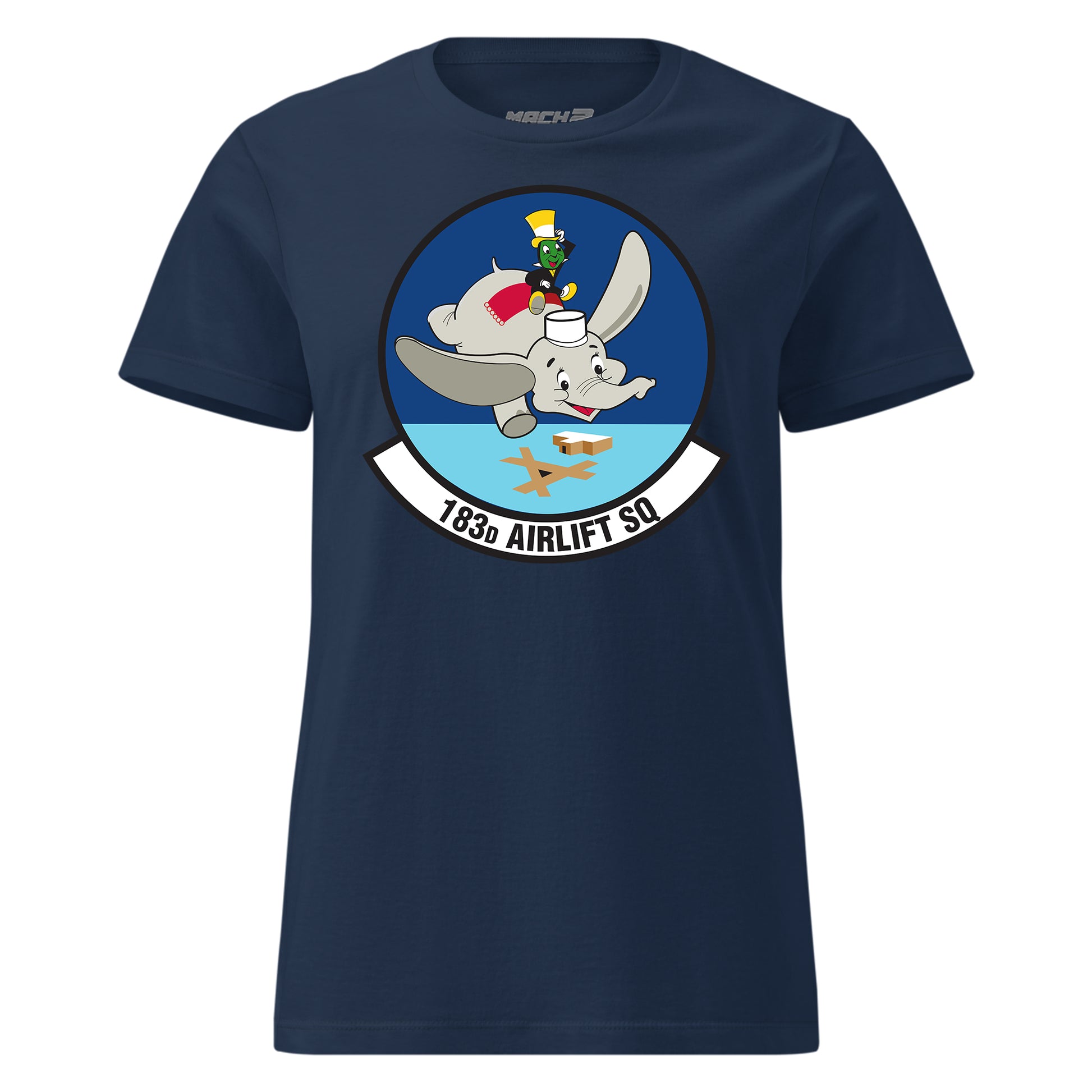 Mach2 Squadron Upload | 183RD AIRLIFT SQUADRON | Womens | Navy | MACH-WOMENS-FRONT-NAVY.jpg