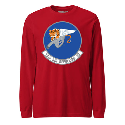 Mach2 Squadron Upload | 132ND AIR REFUELING SQUADRON | Long Sleeve | Red | MACH-LONG-SLEEVE-FRONT-RED.jpg