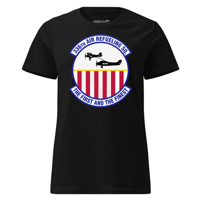 Mach2 Squadron Upload | 336TH AIR REFUELING SQUADRON | Womens | Black | MACH-WOMENS-FRONT-BLACK.jpg