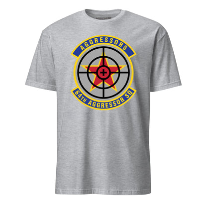 Mach2 Squadron Upload | 64TH AGGRESSOR SQUADRON | T-Shirt | Heather Grey | MACH-SHORT-SLEEVE-FRONT-GREY.jpg